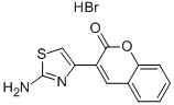 structure of CAS# 61636-28-0, 3-(2-Amino-1,3-Thiazol-4-Yl)-2H-Chromen-2-One Hydrobromide;3-(2-Aminothiazol-4-Yl)Chromen-2-One;3-(2-Amino-4-Thiazolyl)-2-Chromenone;3-(2-Aminothiazol-4-Yl)Coumarin