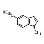 CAS#: 61640-21-9， 5-Ethynyl-1-Methyl-1H-Indole