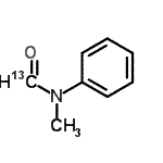 structure of CAS# 61655-07-0, N-Methyl-N-Phenyl(<Sup>13</Sup>C)Formamide;N-Methylformanilide-1-13C1;N-METHYLFORMANILIDE-CARBONYL-13C;493139_ALDRICH