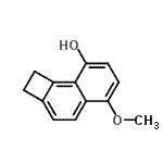 CAS#: 616889-79-3， 5-Methoxy-1,2-dihydrocyclobuta[a]naphthalen-8-ol