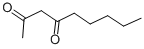 structure of CAS# 6175-23-1, 2,4-Nonanedione;2,4-Nonanedione;Nsc71552;Ai3-12187