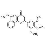 CAS#: 617720-17-9， 6-Methoxy-2-(3,4,5-trimethoxyphenyl)-2,3-dihydro-4H-benzo[h]chromen-4-one