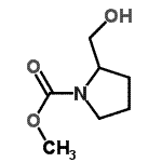 CAS#: 618387-12-5， Methyl 2-(hydroxymethyl)-1-pyrrolidinecarboxylate