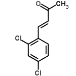 结构式 CAS# 61888-78-6, (3E)-4-(2,4-二氯苯基)-3-丁烯-2-酮