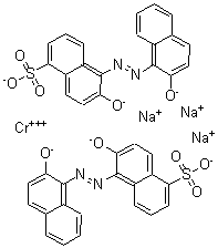CAS#: 61916-42-5， Chromic trisodium 6-oxido-5-[(2-oxido-1-naphthyl)azo]-1-naphthalenesulfonate