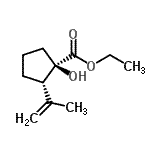 CAS#: 619297-02-8， Ethyl (1R,2S)-1-hydroxy-2-isopropenylcyclopentanecarboxylate