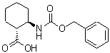 结构式 CAS# 61935-48-6, (1R,2R)-2-{[(苄氧基)羰基]氨基}环己烷羧酸