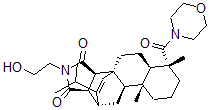 CAS#: 61949-09-5， 1,2,3,3a,4,5,5a,6,7,8,9,9a,9b,10,11,11alpha-Hexadecahydro-2-(2-Hydroxyethyl)-6,9alpha-Dimethyl-3b,11-Etheno-12-Isopropyl-6-[(4-Morpholinyl)Carbonyl]-3bH-Naphth[2,1-e]Isoindole-1,3-Dione
