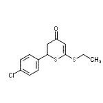 CAS#: 620158-95-4， 2-(4-Chlorophenyl)-6-(ethylsulfanyl)-2,3-dihydro-4H-thiopyran-4-one