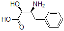 structure of CAS# 62023-62-5, (alphaS,betaS)-beta-Amino-alpha-hydroxy-Benzenebutanoic acid;(2S,3S)-3-AMINO-2-HYDROXY-4-PHENYL-BUTYRIC ACID;(2S,3S)-3-AMINO-2-HYDROXY-4-PHENYLBUTANOIC ACID;(2S,3S)-2-Hydroxy-3-Amino-4-Phenylbutyric Acid
