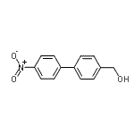 structure of CAS# 62037-99-4, (4'-Nitro-4-Biphenylyl)Methanol;(4'-Nitro[1,1'-biphenyl]-4-yl)methanol;[4-(4-nitrophenyl)phenyl]methan-1-ol;4-(4-Nitrophenyl)Benzylalcohol