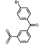 结构式 CAS# 62100-13-4, (4-溴苯基)(3-硝基苯基)甲酮