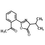 CAS#: 62100-38-3， 2-(2-Acetylphenyl)-4-Isopropyl-1,3-Oxazol-5(4H)-One