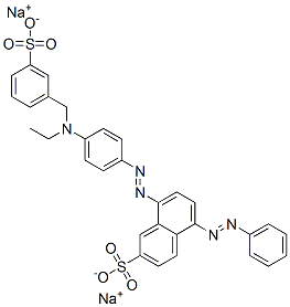 CAS#: 62133-80-6， Disodium 8-[[4-[Ethyl[(3-Sulphonatophenyl)Methyl]Amino]Phenyl]Azo]-5-(Phenylazo)Naphthalene-2-Sulphonate