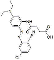 CAS#: 62163-33-1， 4-[[2-[(5-Chloro-2-Cyanophenyl)Azo]-5-(Diethylamino)Phenyl]Amino]-4-Oxobutyric Acid