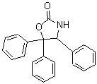 structure of CAS# 62183-23-7, 4,5,5-Triphenyl-2-Oxazolidinone;4,5,5-Tri(Phenyl)Oxazolidin-2-One;4,5,5-Tri(Phenyl)-2-Oxazolidinone;Nsc267208