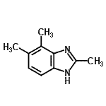 structure of CAS# 62192-75-0, 2,4,5-Trimethyl-1H-Benzimidazole;1H-Benzimidazole,2,4,5-trimethyl-;2,4,5-trimethyl-1H-benzo[d]imidazole;2,4,5-Trimethyl-1H-benzoimidazole