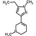 CAS#: 622403-74-1， 5-(5-Ethyl-1-methyl-1H-pyrazol-3-yl)-1-methyl-1,2,3,6-tetrahydropyridine