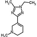 CAS#: 622403-90-1， 5-(1-Ethyl-5-methyl-1H-1,2,4-triazol-3-yl)-1-methyl-1,2,3,6-tetrahydropyridine