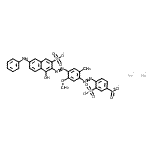 CAS 登录号：6227-15-2， 二钠7-苯胺基-4-羟基-3-({2-甲氧基-5-甲基-4-[(4-硝基-2-磺酸苯基)偶氮]苯基}偶氮)-2-萘磺酸酯