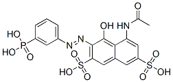 CAS#: 62346-00-3， 5-(Acetylamino)-4-Hydroxy-3-[(3-Phosphonophenyl)Azo]Naphthalene-2,7-Disulphonic Acid