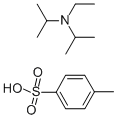 structure of CAS# 62359-01-7, N,N-Diisopropylethylamine p-Toluenesulfonate;N-Ethyl-N-Isopropyl-Propan-2-Amine;4-Methylbenzenesulfonic Acid;N-Ethyl-N-Isopropylpropan-2-Amine;4-Methylbenzenesulfonic Acid;Ethyl-Diisopropyl-Amine;4-Methylbenzenesulfonic Acid