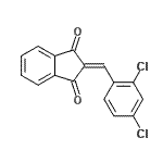 CAS#: 6240-52-4， 2-(2,4-Dichlorobenzylidene)-1H-Indene-1,3(2H)-Dione