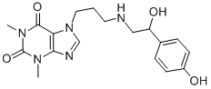 CAS#: 62401-81-4， 7-[3-[[2-Hydroxy-2-(P-Hydroxyphenyl)Ethyl]Amino]Propyl]Theophyline
