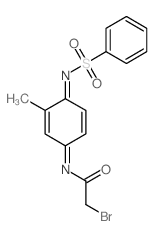 CAS#: 62442-86-8， 2-Methyl-N1-benzenesulfonyl-N4-bromoacetylquinonediimide