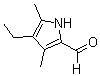 structure of CAS# 6250-80-2, 4-Ethyl-3,5-dimethyl-1H-pyrrole-2-carbaldehyde;4-Ethyl-3,5-Dimethyl-1H-Pyrrole-2-Carboxaldehyde;1H-Pyrrole-2-Carboxaldehyde, 4-Ethyl-3,5-Dimethyl-;Nsc81351