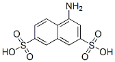 structure of CAS# 6251-07-6, 1-Naphthylamine-3,6-Disulfonic Acid;2,7-Naphthalenedisulfonic Acid, 4-Amino-;4-Aminonaphthalene-2,7-Disulphonic Acid