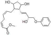 CAS#: 62524-94-1， (2E,5E)-7-[(1R)-3alpha,5alpha-Dihydroxy-2beta-[(E,R)-4-Phenoxy-3-Hydroxy-1-Butenyl]Cyclopentan-1alpha-Yl]-2,5-Heptadienoic Acid Methyl Ester