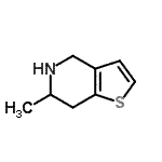 CAS#: 62539-82-6， 6-Methyl-4,5,6,7-Tetrahydrothieno[3,2-c]Pyridine
