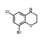 CAS#: 625394-67-4， 8-bromo-6-chloro-3,4-dihydro-2H-1,4-benzoxazine