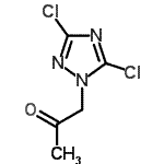 CAS#: 625401-77-6， 1-(3,5-Dichloro-1H-1,2,4-triazol-1-yl)acetone