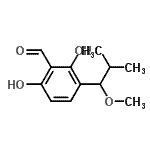 CAS#: 625831-22-3， 2,6-Dihydroxy-3-(1-methoxy-2-methylpropyl)benzaldehyde