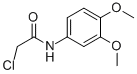 结构式 CAS# 62593-78-6, 2-氯-N-(3,4-二甲氧基-苯基)-乙酰胺