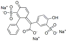CAS#: 62609-87-4， Trisodium alpha-(4-Hydroxy-3-Sulphonatophenyl)-alpha-(4-Oxo-3-Sulphonatocyclohexa-2,5-Dienylidene)-alpha-Toluate
