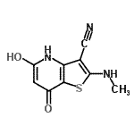 CAS#: 626221-24-7， 5-Hydroxy-2-(methylamino)-7-oxo-4,7-dihydrothieno[3,2-b]pyridine-3-carbonitrile