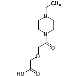 CAS#: 626223-93-6， [2-(4-Ethyl-1-piperazinyl)-2-oxoethoxy]acetic acid