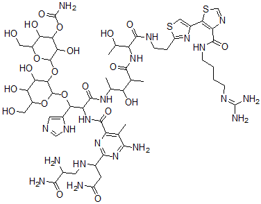 CAS#: 62624-78-6， (33R)-N1-[4-(Amidinoamino)Butyl]Bleomycinamide