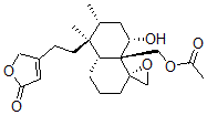 CAS#: 62640-06-6， 4-[2-[(1R)-8aalpha-Acetoxymethyl-3,4,4abeta,5,6,7,8,8alpha-Octahydro-8alpha-Hydroxy-5alpha,6alpha-Dimethylspiro[Naphthalene-1(2H),2'-Oxiran]-5-Yl]Ethyl]Furan-2(5H)-One