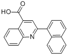 structure of CAS# 6265-23-2, 2-Naphthalen-1-Yl-Quinoline-4-Carboxylic Acid;2-(1-Naphthyl)Quinoline-4-Carboxylate;2-(1-Naphthyl)-4-Quinolinecarboxylate;2-(1-Naphthyl)Cinchoninate