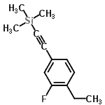 CAS#: 627463-19-8， [(4-Ethyl-3-fluorophenyl)ethynyl](trimethyl)silane