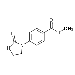 结构式 CAS# 627901-54-6, 甲基4-(2-氧代-1-咪唑烷基)苯甲酸酯