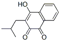 结构式 CAS# 62830-53-9, 4-羟基-3-(2-甲基丙基)萘-1,2-二酮