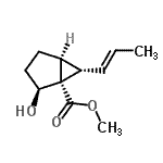 CAS#: 628317-44-2， Methyl (1R,2S,5S,6S)-2-hydroxy-6-[(1E)-1-propen-1-yl]bicyclo[3.1.0]hexane-1-carboxylate