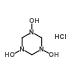 结构式 CAS# 6286-29-9, 1,3,5-三嗪烷-1,3,5-三醇盐酸盐(1:1)