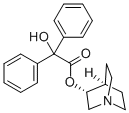结构式 CAS# 62869-69-6, R(-)-奎宁环基二苯基乙醇酸酯