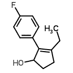 CAS#: 628731-96-4， 3-Ethyl-2-(4-fluorophenyl)-2-cyclopenten-1-ol